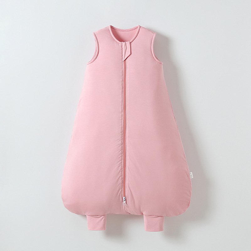 Warm Quilted Childrens Anti-kick Blanket Moisture-wicking Sleeveless Split-leg Sleeping Bag - Image 5