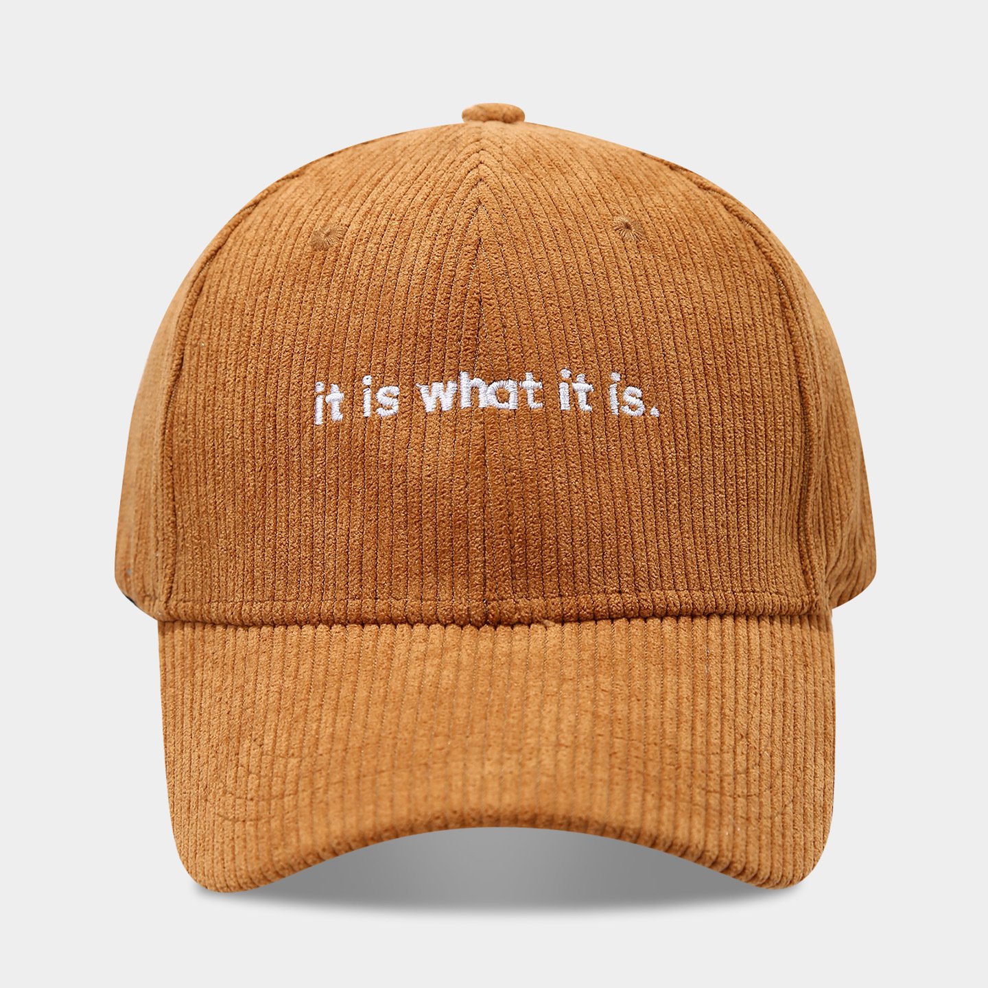 Stylish Letter-print Corduroy Baseball Cap For Couples - Image 8