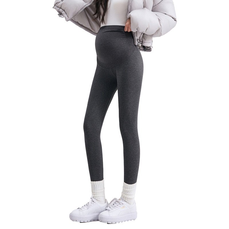 High Elastic Thermal Outerwear Clothing Plus Size Maternity Leggings - Image 5