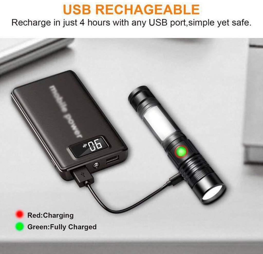Outdoor Mini Zoom Portable Magnetic Flashlight - Image 2