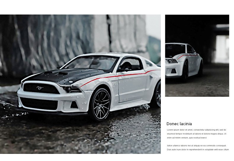 Meritor Figure Ford Mustang Gt Car Model Original Simulation Alloy Supercar Toy Car Model Decoration - Image 4