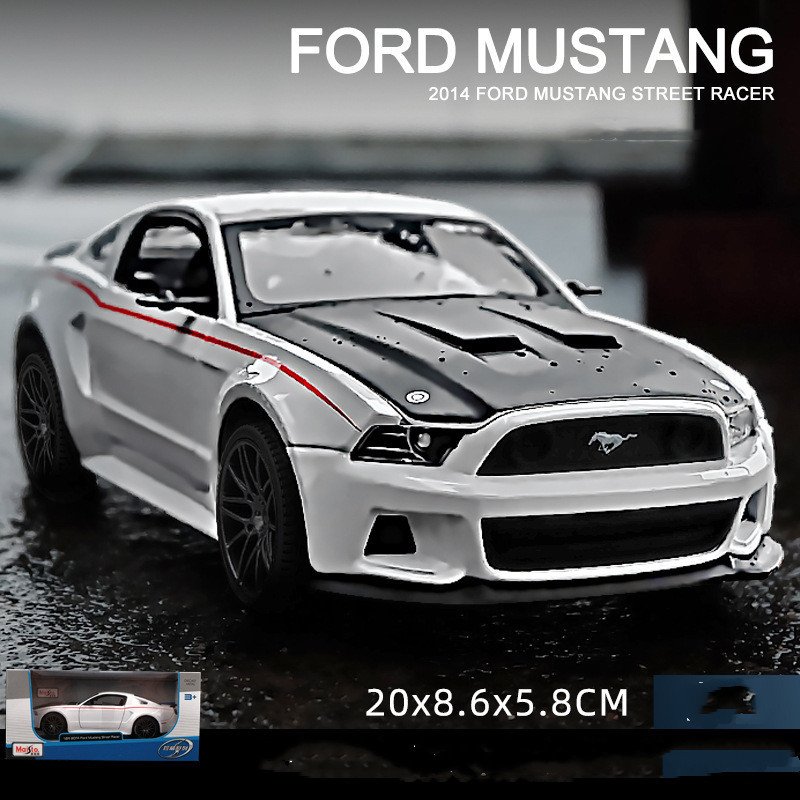 Meritor Figure Ford Mustang Gt Car Model Original Simulation Alloy Supercar Toy Car Model Decoration - Image 2