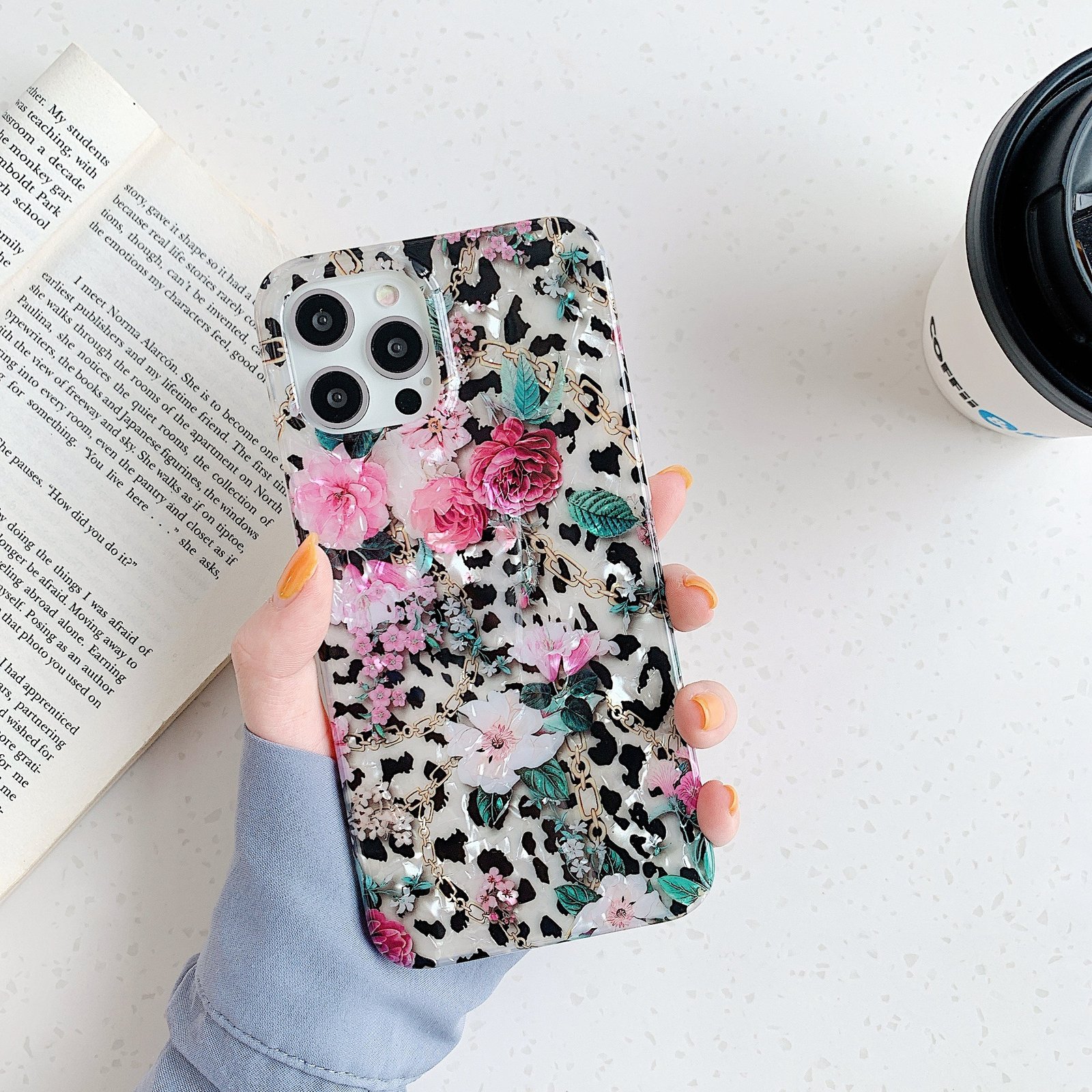 Compatible With , Leopard Flower Printed Case Transparent Soft Case 12 11 Pro Max 7 8 Plus SE X X - Image 2