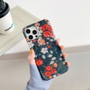 Compatible With , Leopard Flower Printed Case Transparent Soft Case 12 11 Pro Max 7 8 Plus SE X X