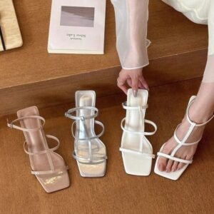 The First Encounter With Ji's French Nude High Heels