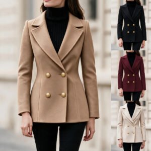 Autumn And Winter Small Suit Women's Elegant Slim-fit Short Woolen Coat