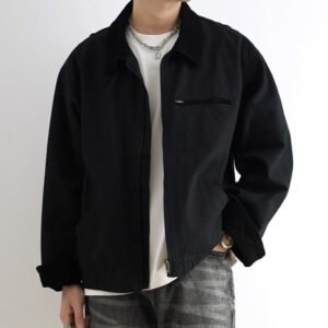 Retro-style Fashionable Versatile Mens Lapel Jacket
