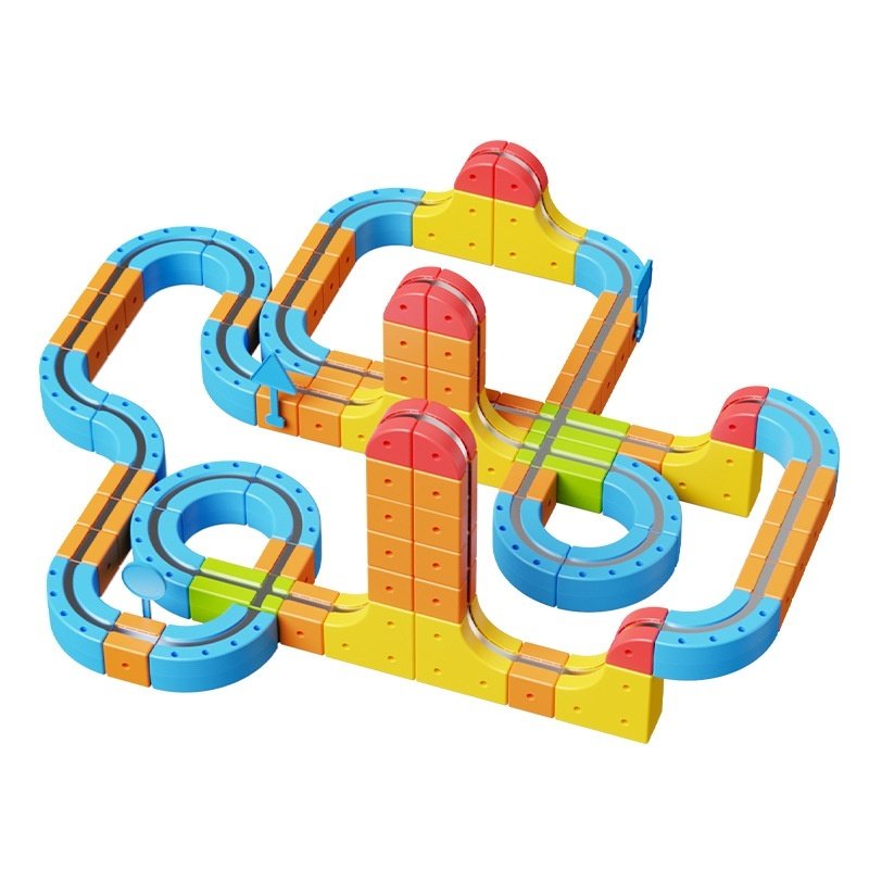 Multifunctional Magnetic Track Car Childrens Educational Toy - Image 4
