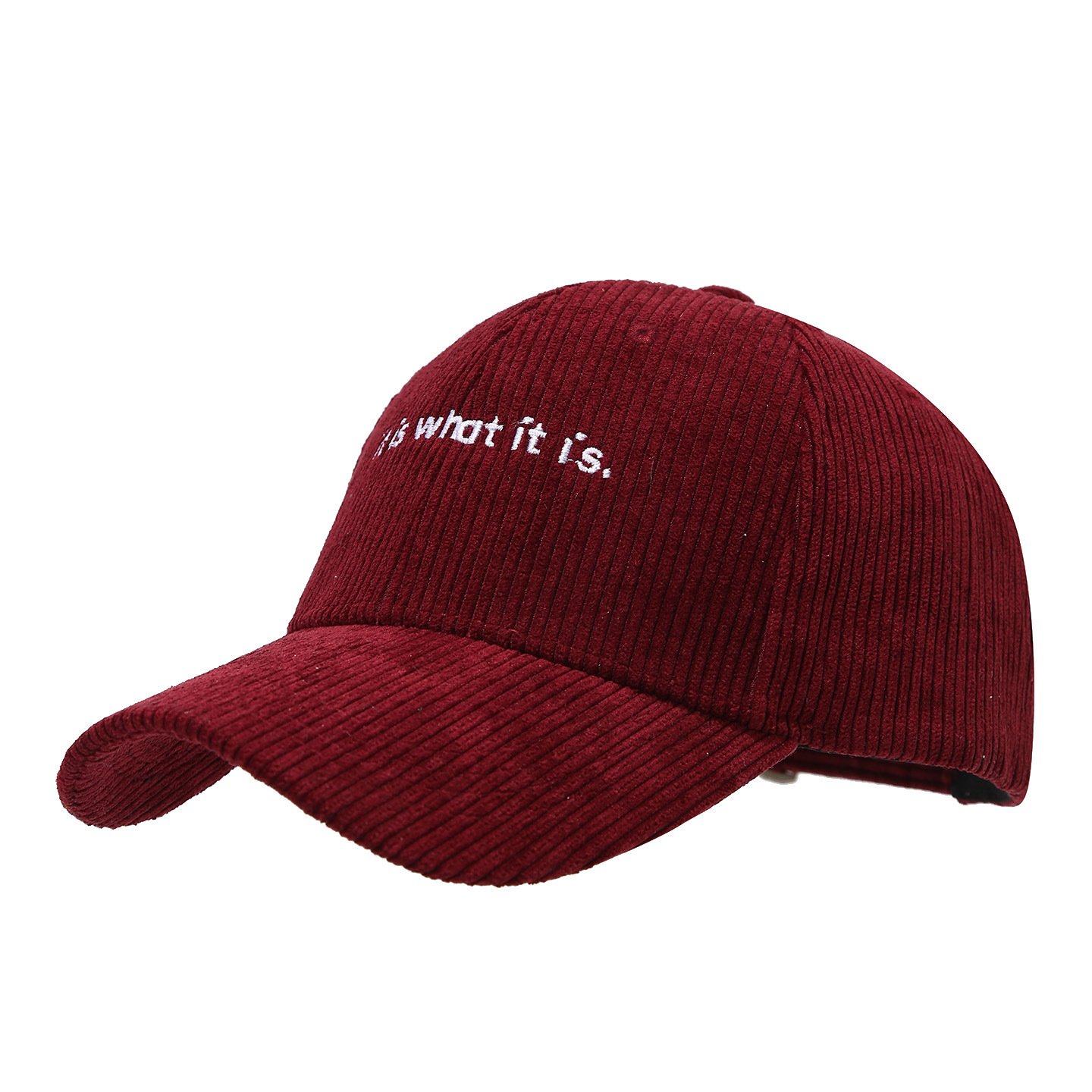 Stylish Letter-print Corduroy Baseball Cap For Couples - Image 5
