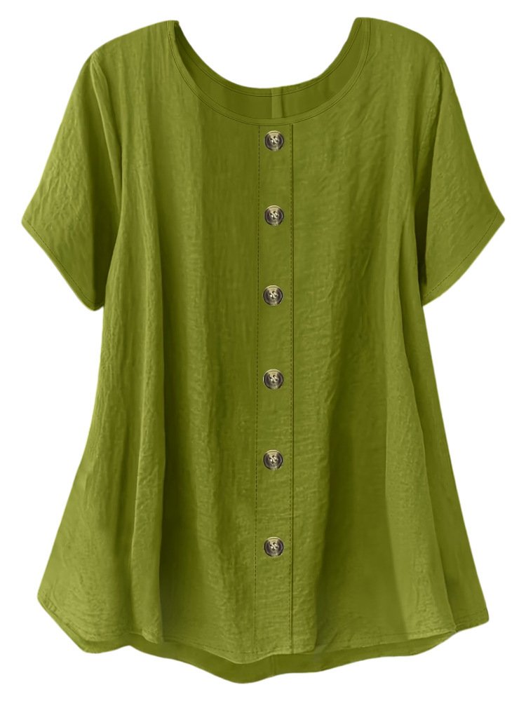 Loose Slimming Single-row Button Cardigan - Image 4