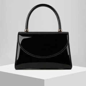 New Glossy Evening Clutch With A Chain Strap