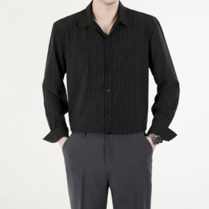Men's Long-sleeve Business-casual Shirt Slim-fit Wrinkle-free Men's Shirt