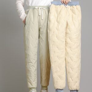 Cold-Weather Outdoor Cross-Border Sheepskin-Lined Cotton Trousers