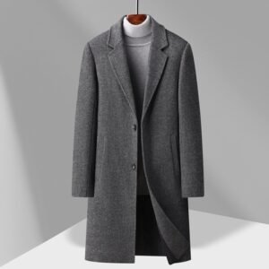 Stylish Simple And Elegant Mens Wool Coat