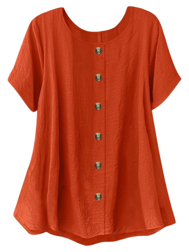 Loose Slimming Single-row Button Cardigan - Image 6