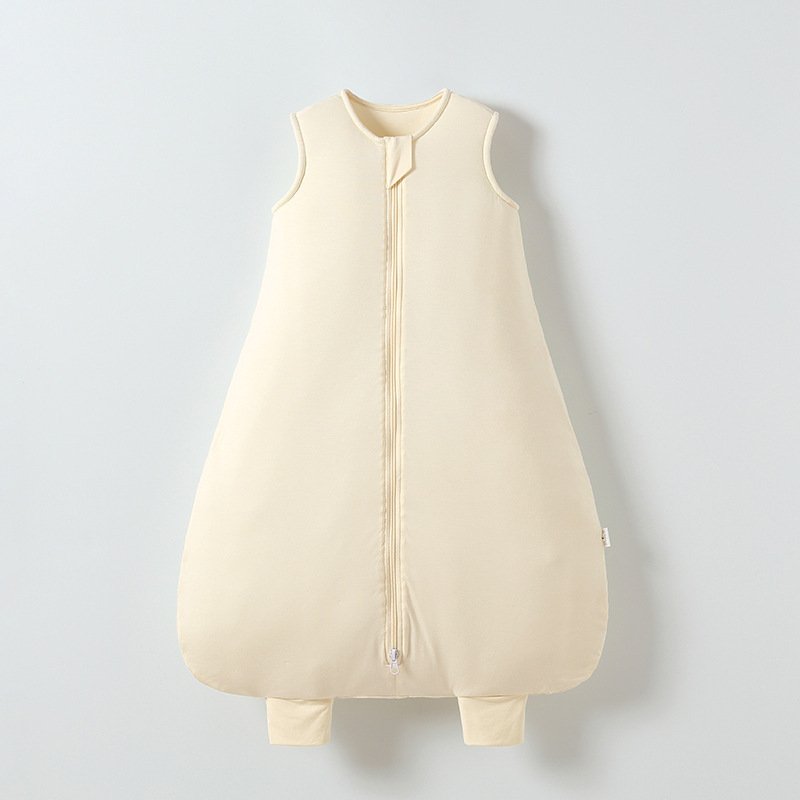 Warm Quilted Childrens Anti-kick Blanket Moisture-wicking Sleeveless Split-leg Sleeping Bag - Image 7