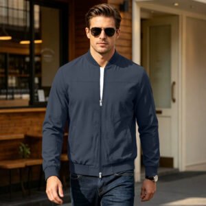 Men's Zip-up Long-sleeve Cardigan