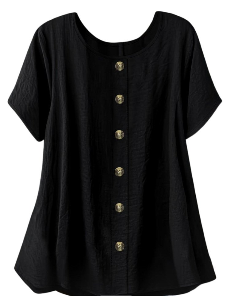 Loose Slimming Single-row Button Cardigan - Image 10