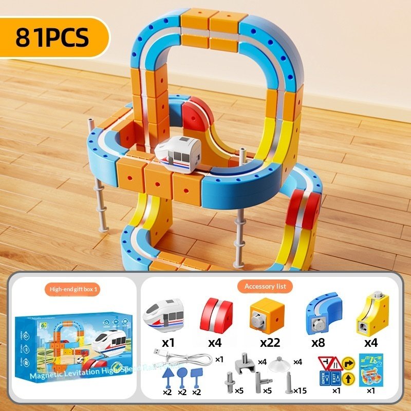 Multifunctional Magnetic Track Car Childrens Educational Toy - Image 6
