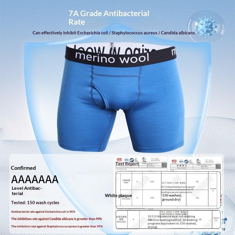 Mens Merino Wool Athletic Boxer Briefs - Image 2