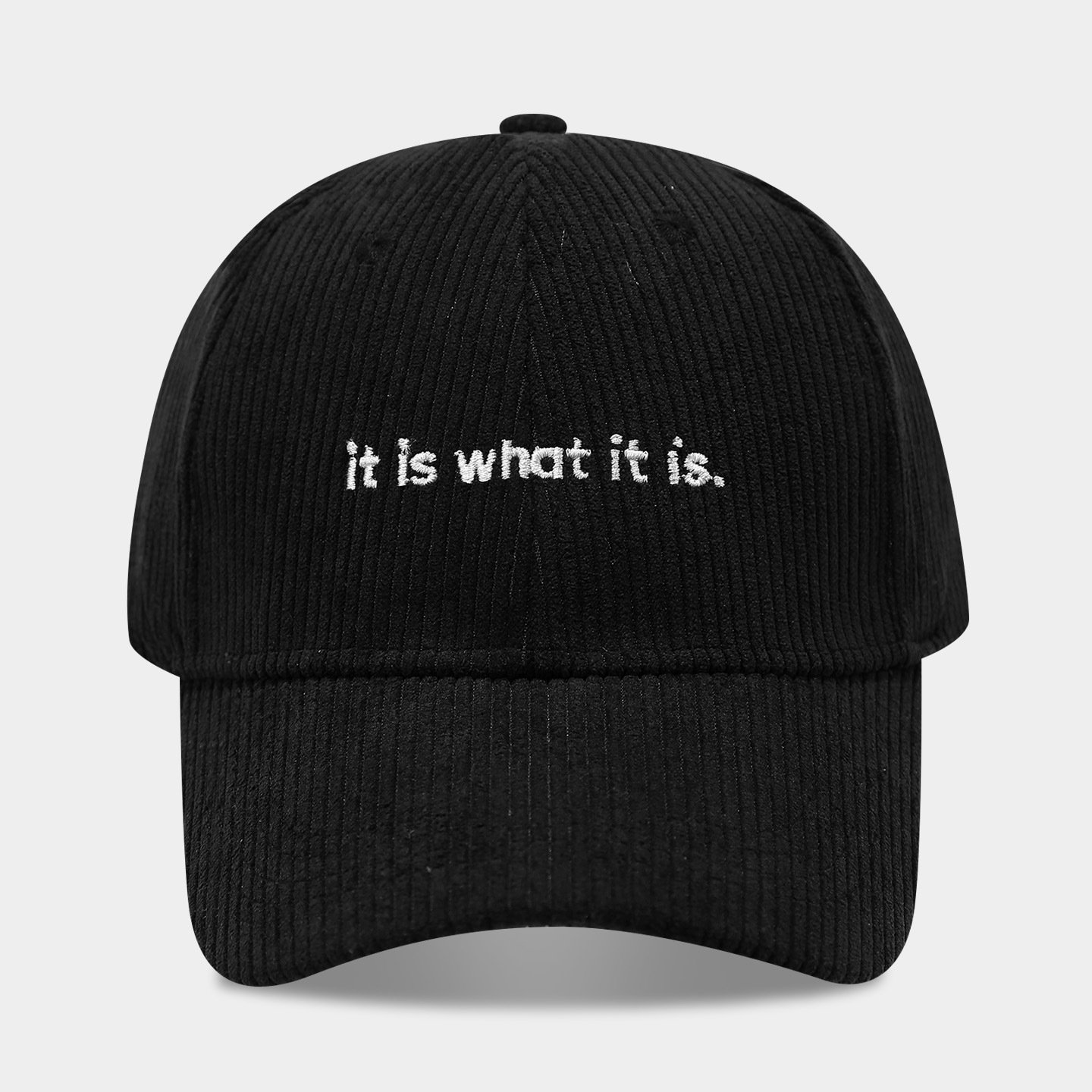 Stylish Letter-print Corduroy Baseball Cap For Couples - Image 6