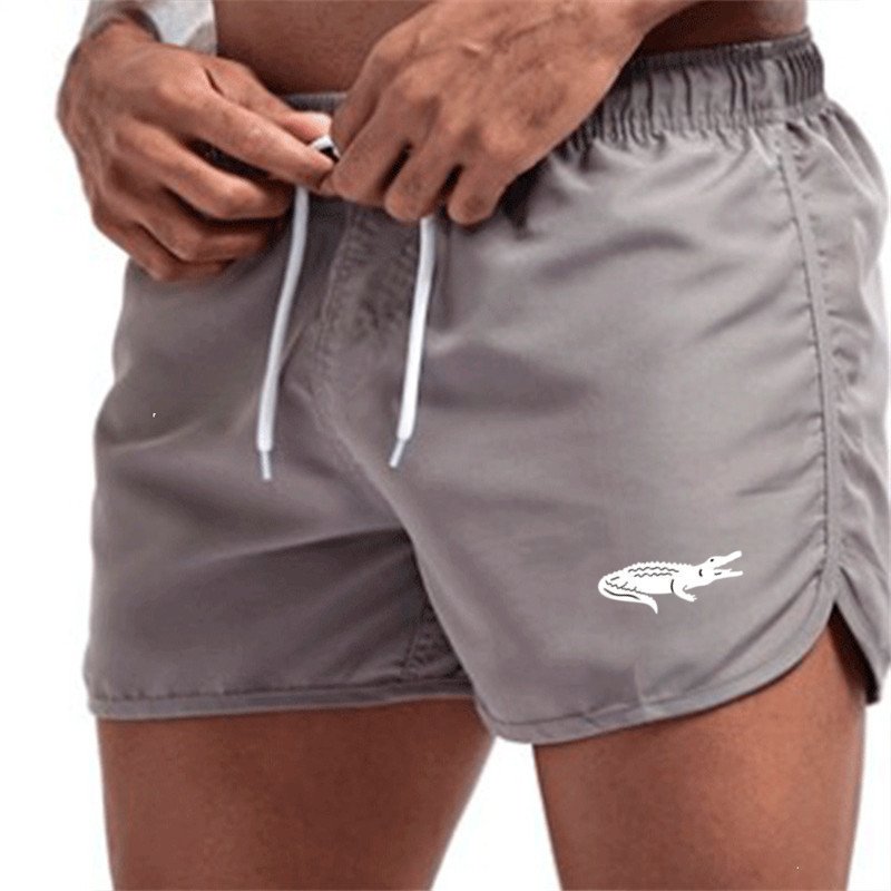Mens Fashionable Beach Shorts Polyester Multi-Color Sports Three-Quarter-Length Shorts - Image 8