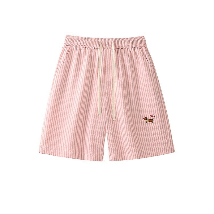 Striped Dachshund Casual Shorts For Men - Image 2