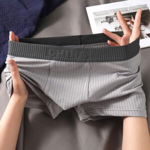 Summer-comfort Mid-rise Knitted Boxer Briefs