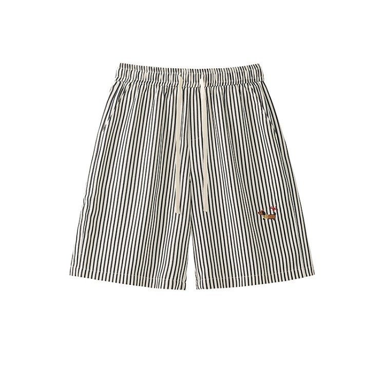 Striped Dachshund Casual Shorts For Men - Image 3