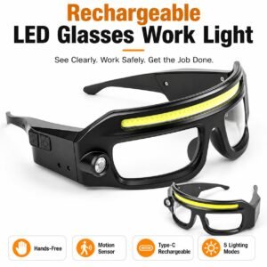 Rechargeable Motion Sensor White Laser Type C LED Headlamp 5855 200LM For Camping Hiking Work
