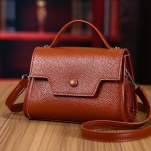 Fashionable Lightly Luxurious Versatile Crossbody Shoulder Bag A Niche Genuine Leather Tote