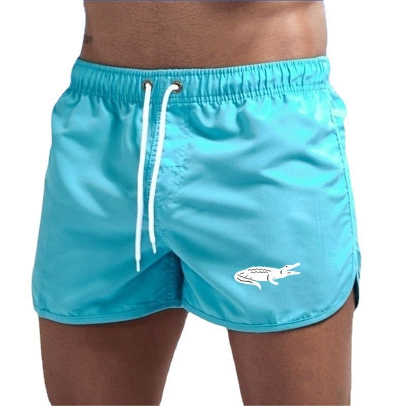 Mens Fashionable Beach Shorts Polyester Multi-Color Sports Three-Quarter-Length Shorts - Image 5