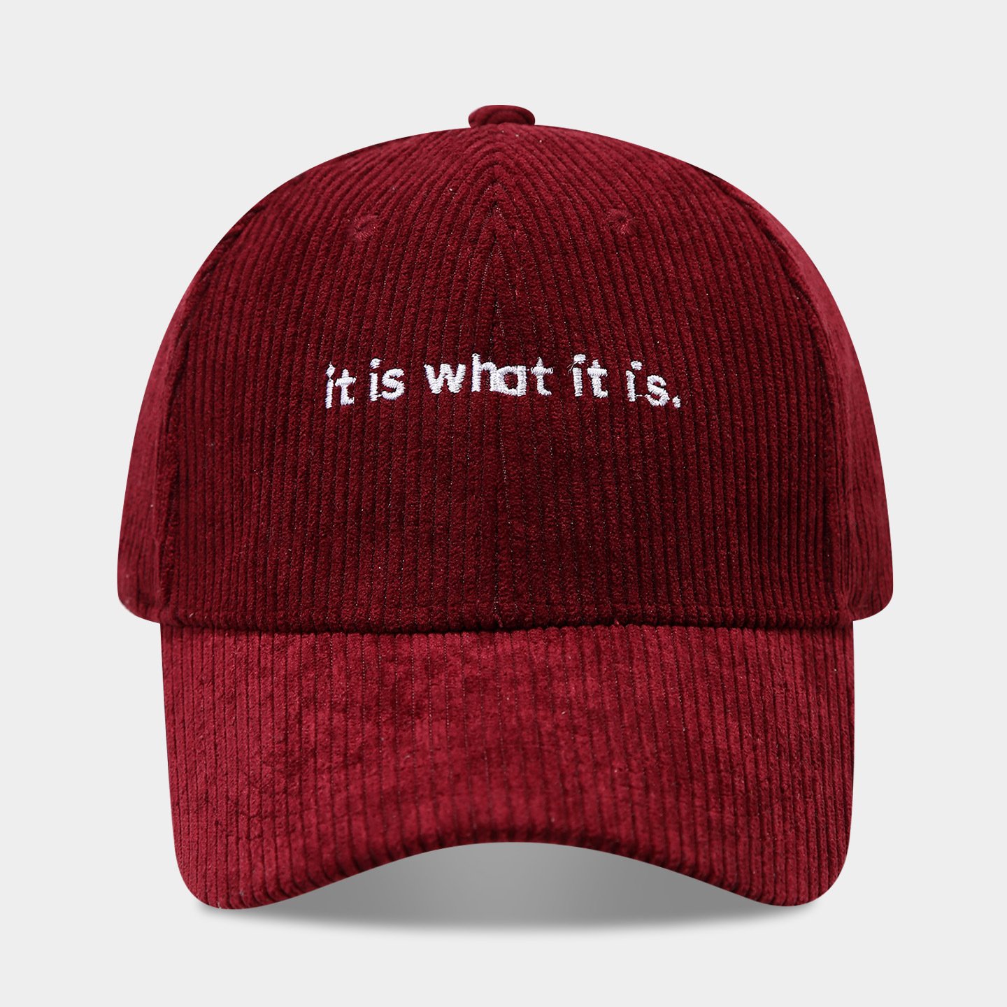Stylish Letter-print Corduroy Baseball Cap For Couples - Image 4