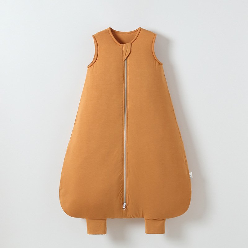 Warm Quilted Childrens Anti-kick Blanket Moisture-wicking Sleeveless Split-leg Sleeping Bag - Image 9